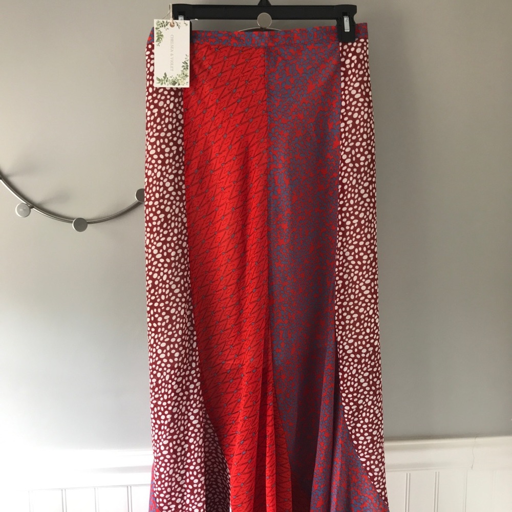 NWT Chelsea and Violet flounced maxi skirt
